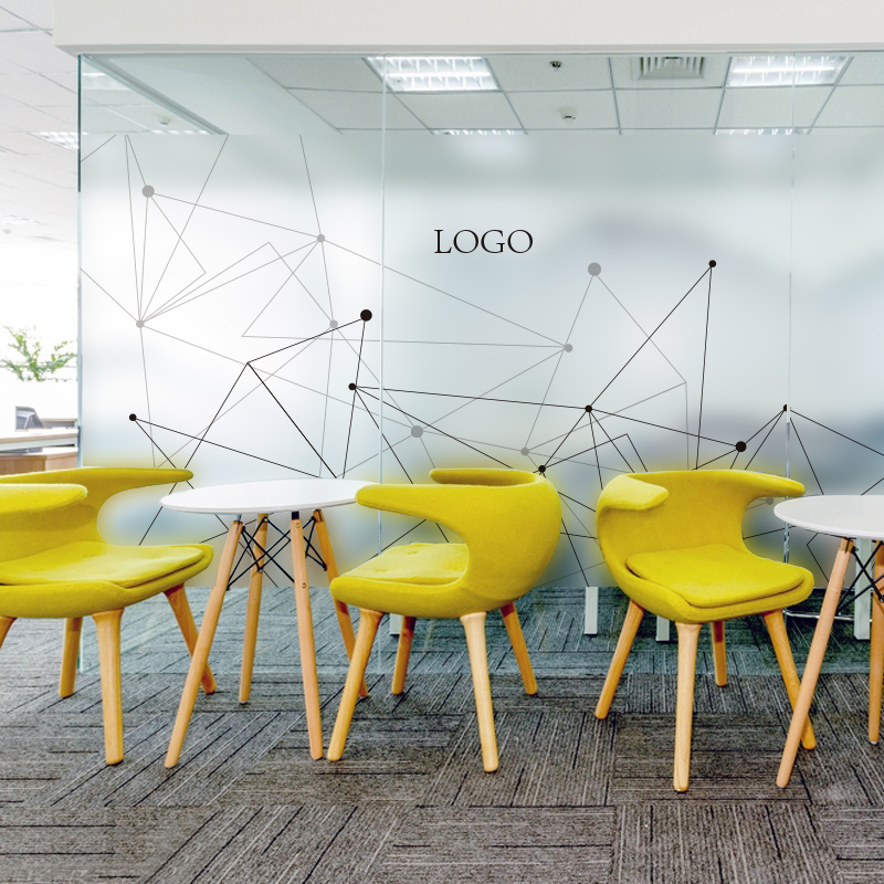 玖岩可定制磨砂玻璃贴膜